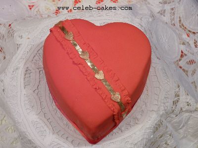 Valentine red heart gift