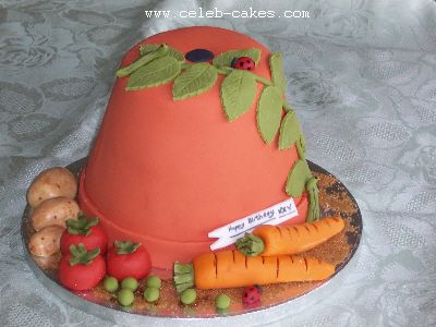 Flowerpot birthday cake